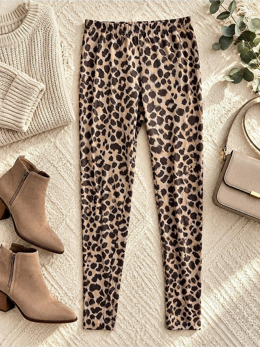 Old Navy Leopard Print Leggings – Size Small